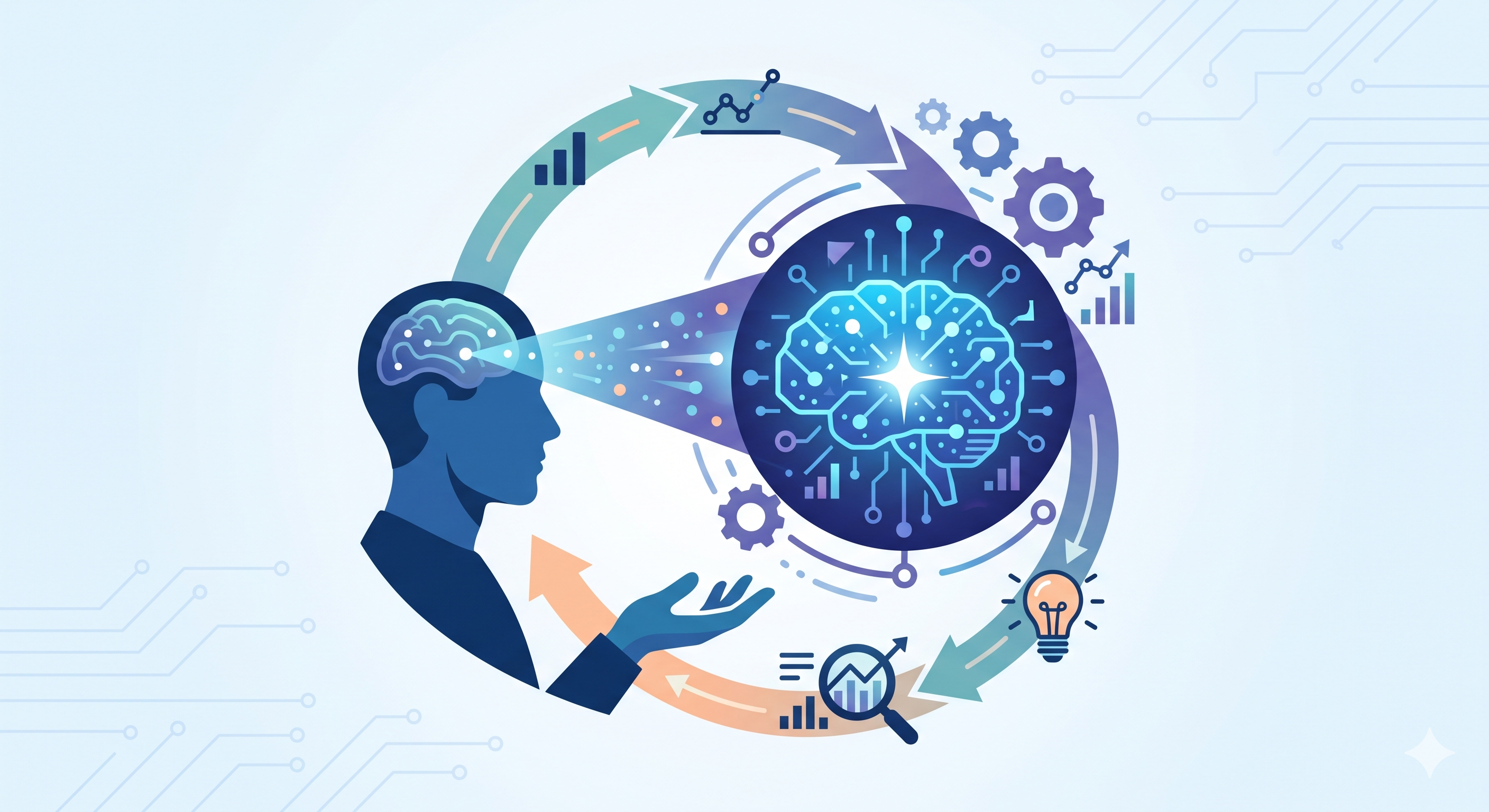 Human-AI Collaboration Icon